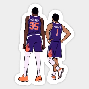 Kevin Durant and Devin Booker Sticker